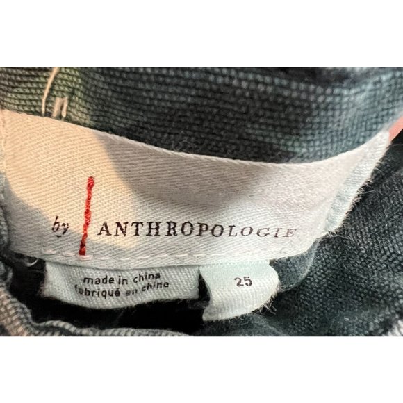 By Anthropologie Austin Cargo Turquoise Green Pants Camo Teal 25 - Picture 4 of 4